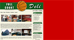Desktop Screenshot of fullcourtdeli.com